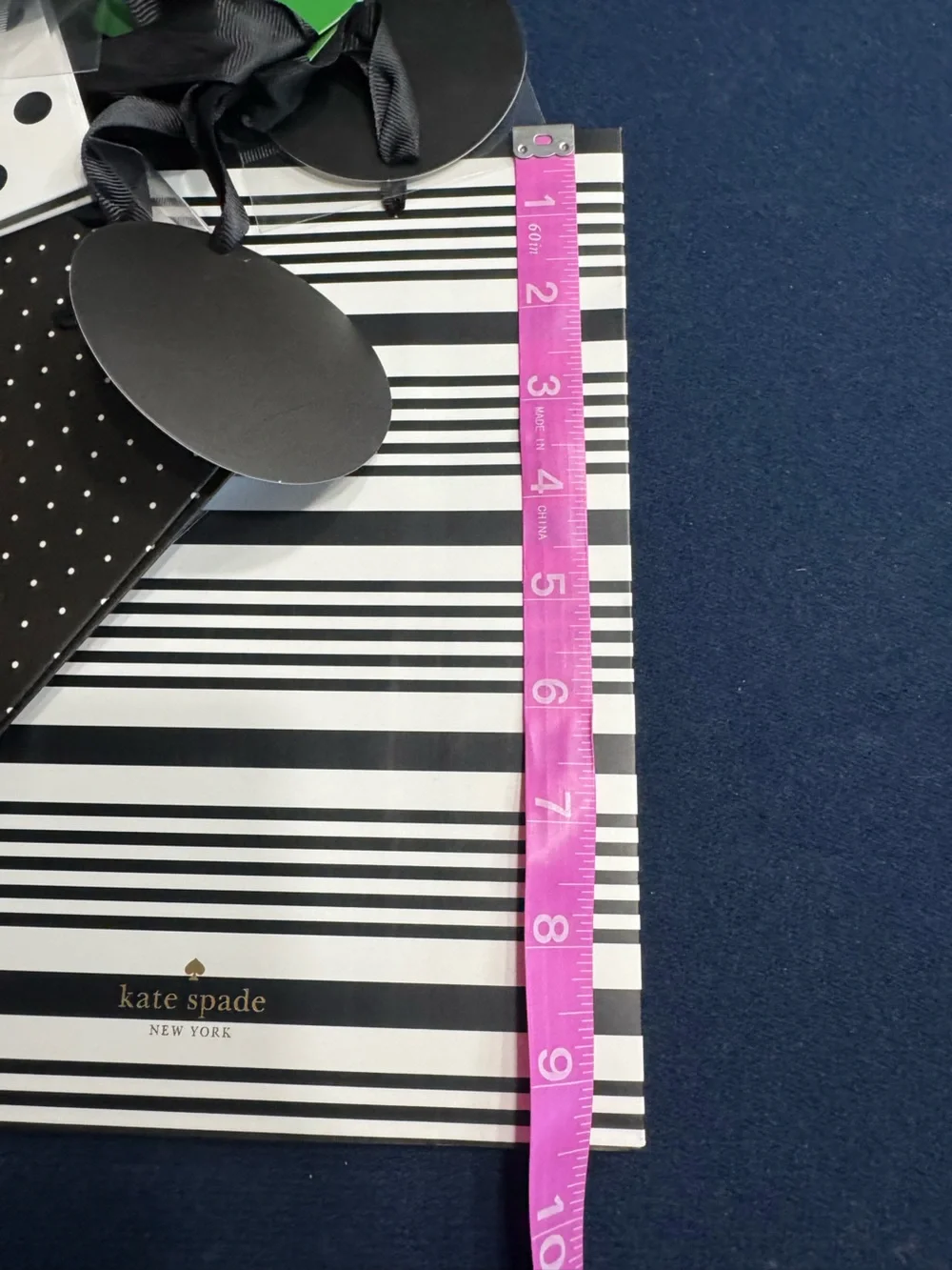 Trio of kate ♠️ spade Black and white Gift Bag Set-stripes/polka dots plus more!